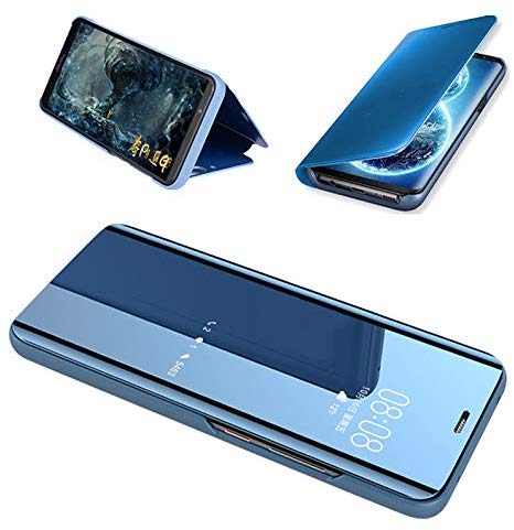Clear View cover Samsung Galaxy A71 blauw