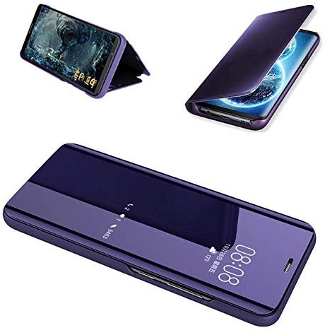 Clear View cover Samsung Galaxy A71 paars