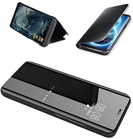 Clear View cover Samsung Galaxy A71 zwart