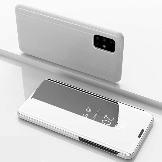 Clear View cover Samsung Galaxy A72 grijs/zilver