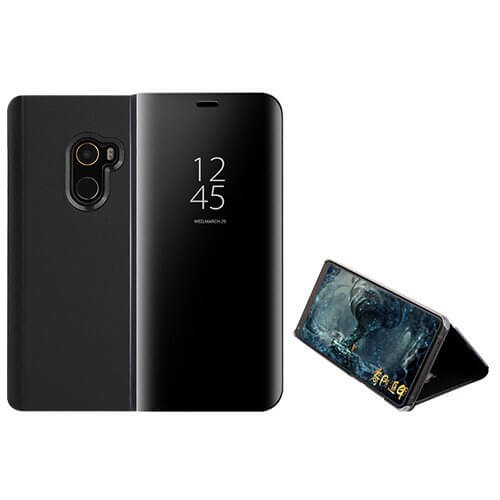 Clear View cover Samsung Galaxy J6+ zwart