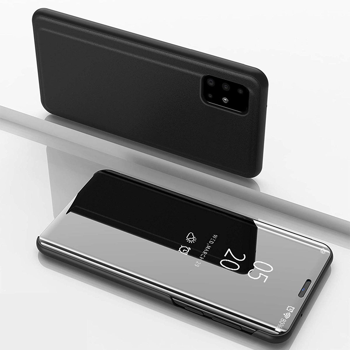 Clear View cover Samsung Galaxy M51 zwart