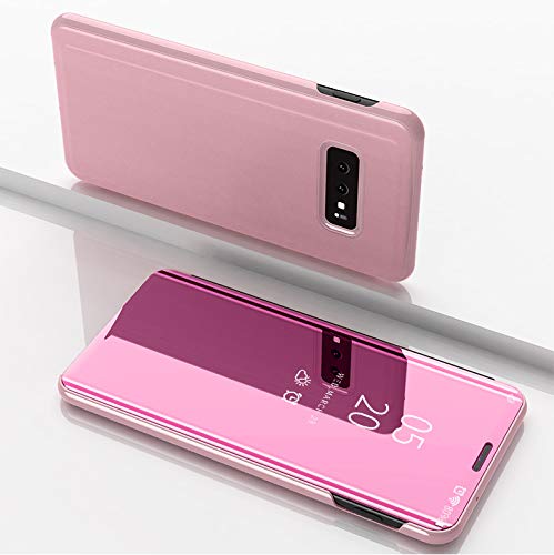Clear View cover Samsung Galaxy S10+ rose goud