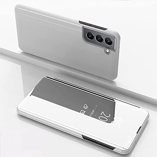 Clear View cover Samsung Galaxy S24 FE grijs/zilver