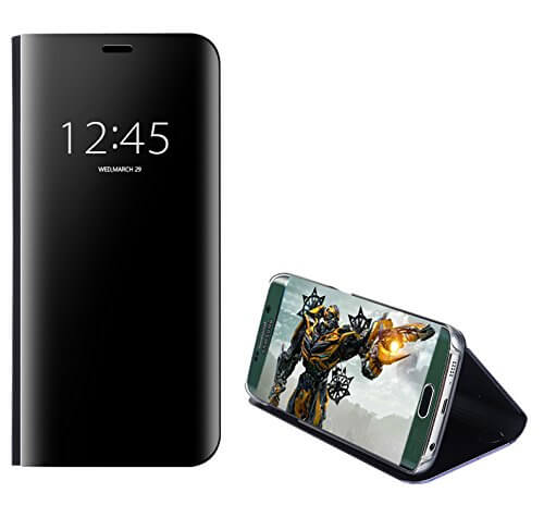 Clear View cover Samsung Galaxy S7 Edge zwart