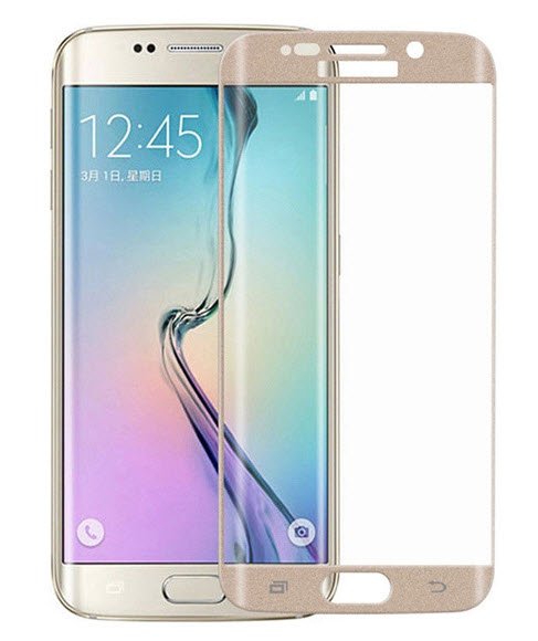 Curved Tempered Glass Samsung Galaxy S6 Edge goud