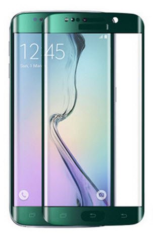 Curved Tempered Glass Samsung Galaxy S6 Edge groen