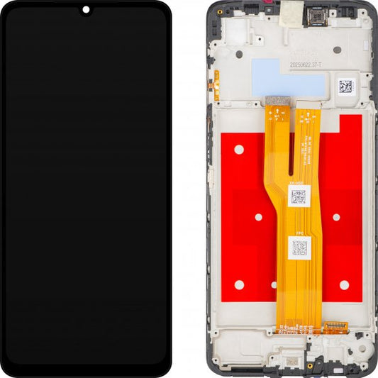 Display module met frame Samsung Galaxy A07 Zwart (Service Pack)