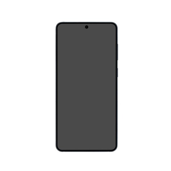 Display module met frame Samsung Galaxy S25 Edge Zwart (Service Pack)