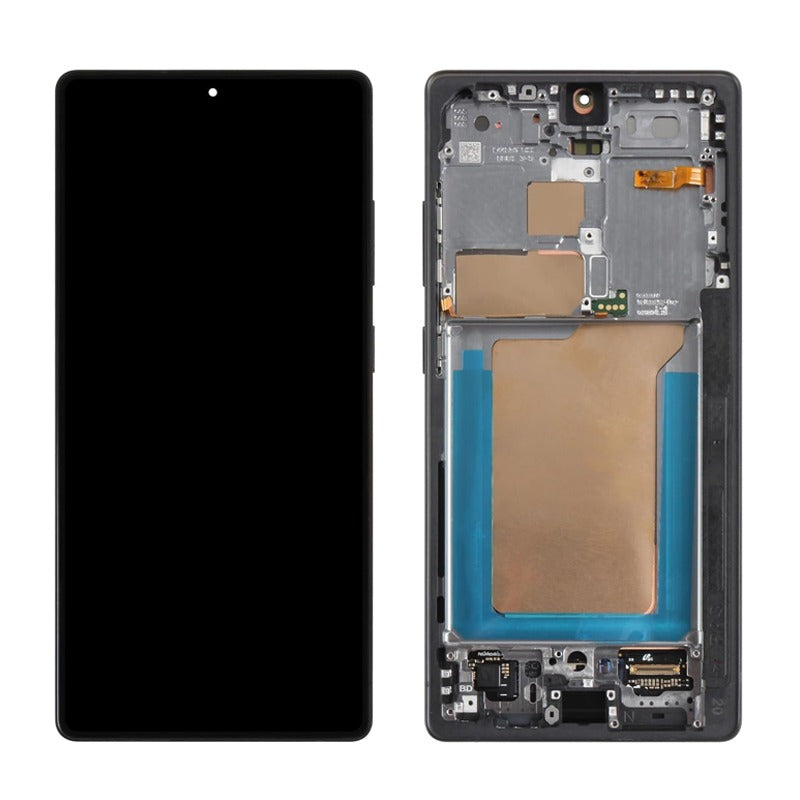 Display module met frame Samsung Galaxy S25 Ultra zwart (Incell)