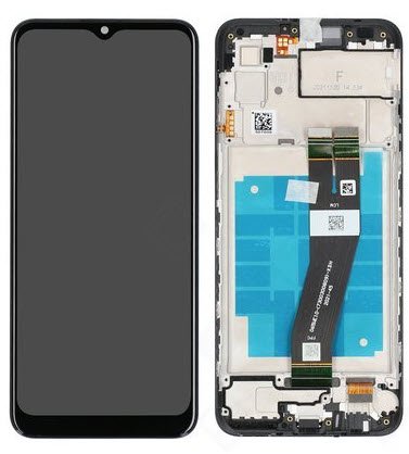 Display module Samsung Galaxy A03 zwart (Service Pack)