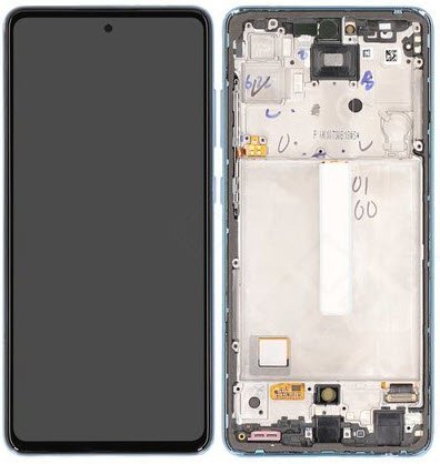 Display module Samsung Galaxy A52/A52 5G blauw (Service Pack)