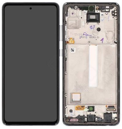 Display module Samsung Galaxy A52/A52 5G zwart (Service Pack)