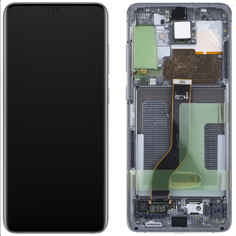 Display module Samsung Galaxy S20+ grijs (Service Pack)