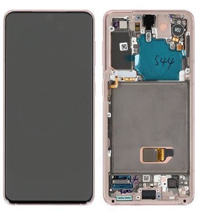Display module Samsung Galaxy S21 paars (Service Pack)