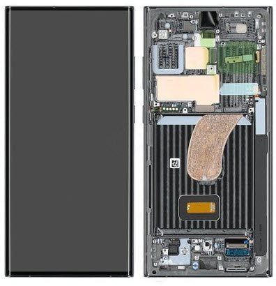 Display module Samsung Galaxy S23 Ultra groen (Service Pack)