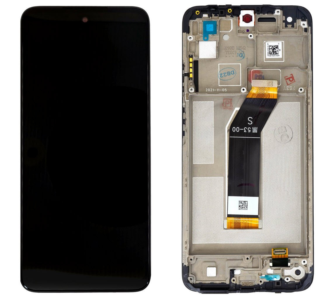 Display module Xiaomi Redmi 10 2022 zwart (Service Pack)