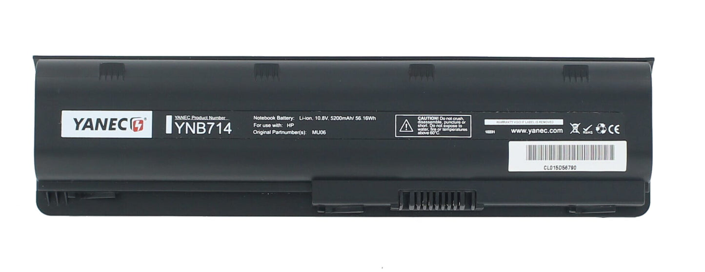 Yanec Laptop Akku 5200mAh 6-Zellen