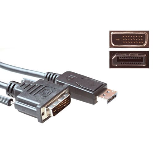 ACT Adapterkabel DisplayPort Stecker - DVI Stecker 1,8 m