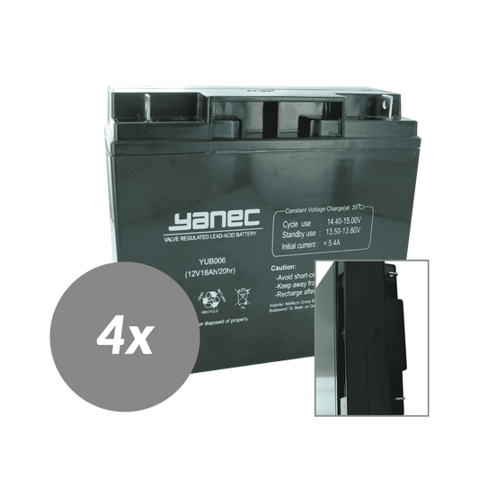 Yanec UPS Kit de remplacement de batterie RBC55 (hors câbles)