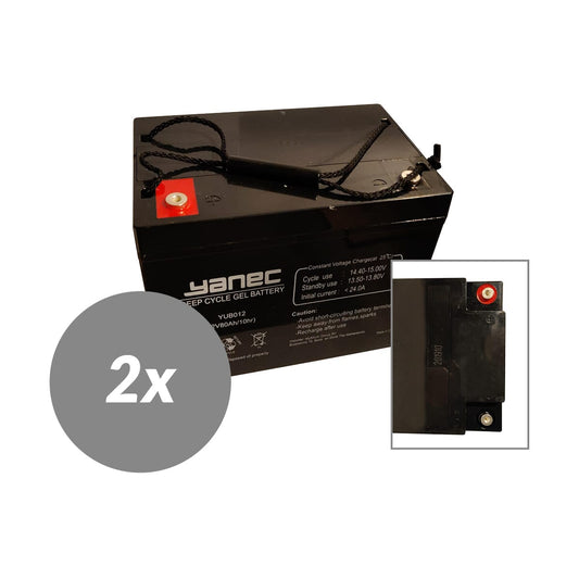 Yanec Gel-Akku 12V 80Ah Ersatzset (ohne Kabel)