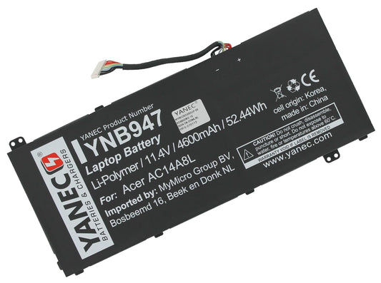 Yanec Laptop-Akku 4600 mAh