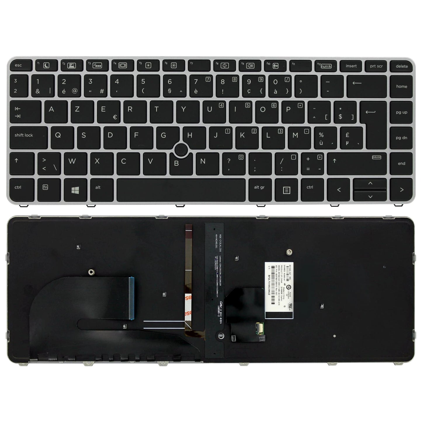 HP Laptop Tastatur Azerty BE + Trackpoint, Hintergrundbeleuchtung