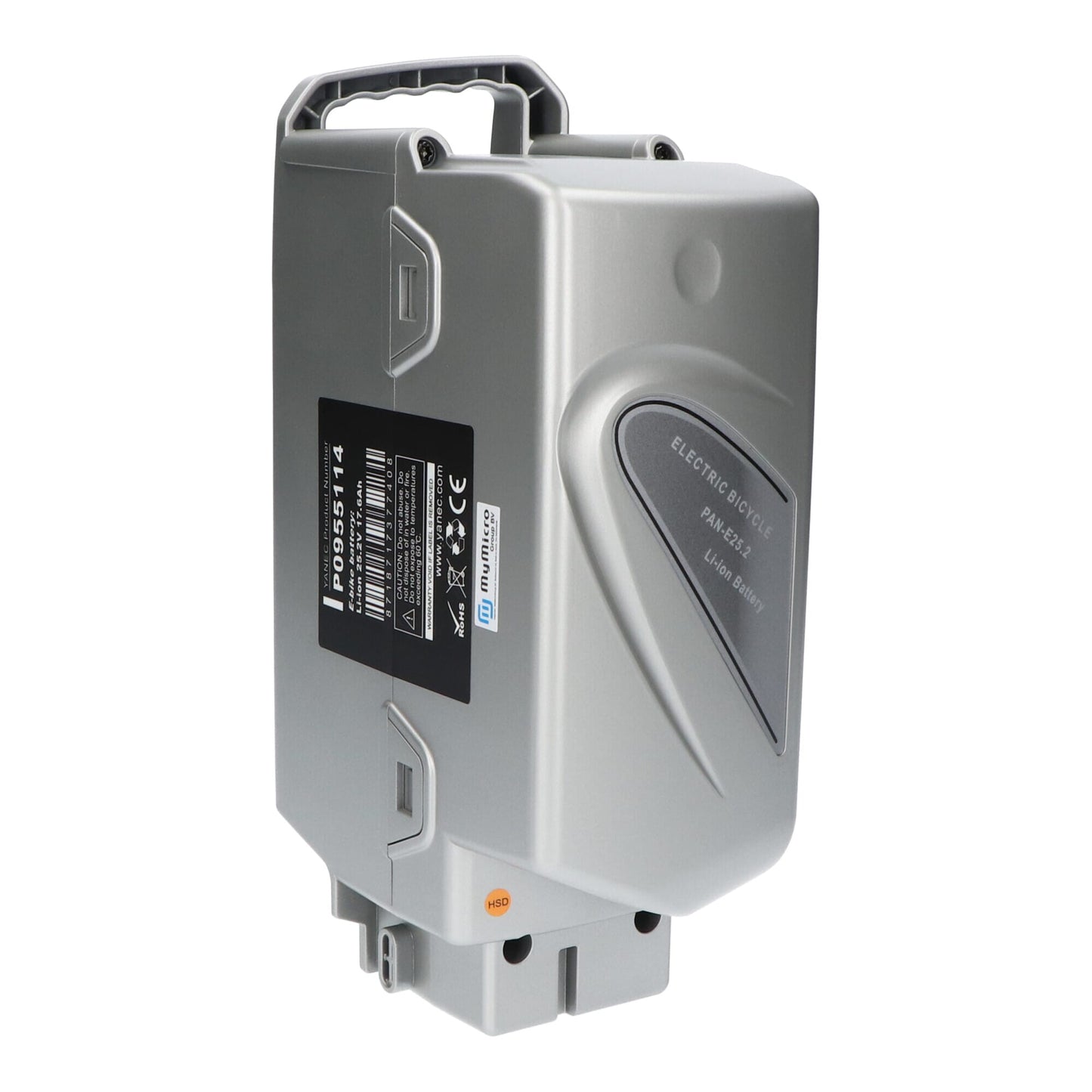 Compatible Fietsaccu Panasonic 26V 18Ah Zilver
