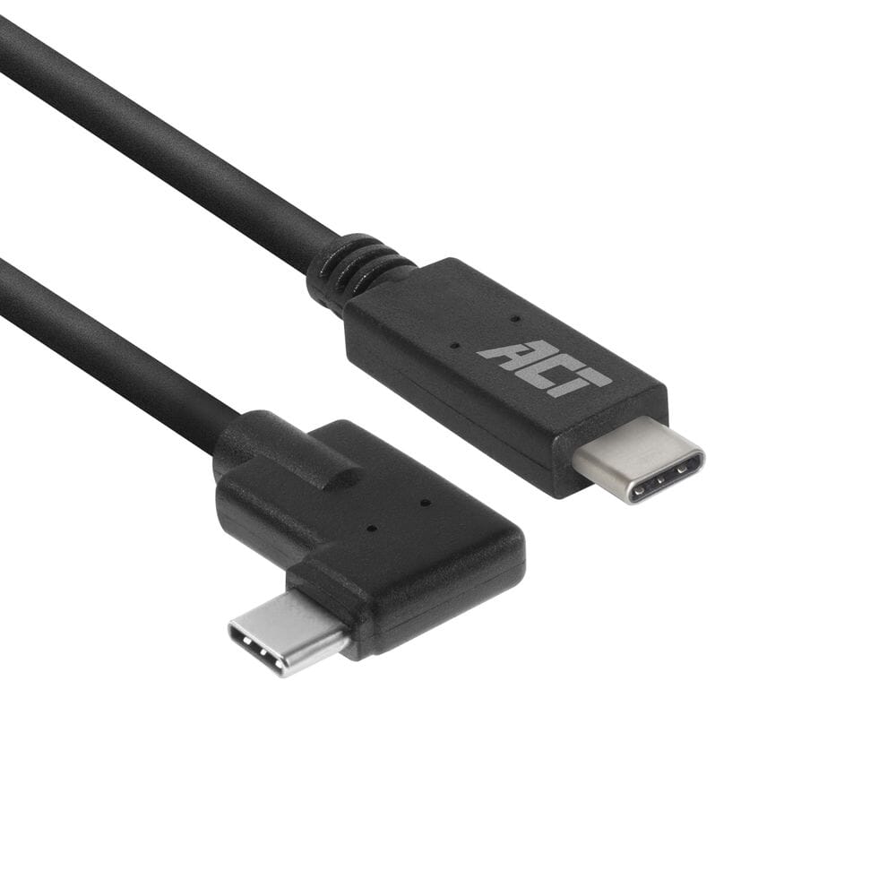 ACT USB 3.2 Gen1 Anschlusskabel C Stecker - C Stecker (gewinkelt) 1m