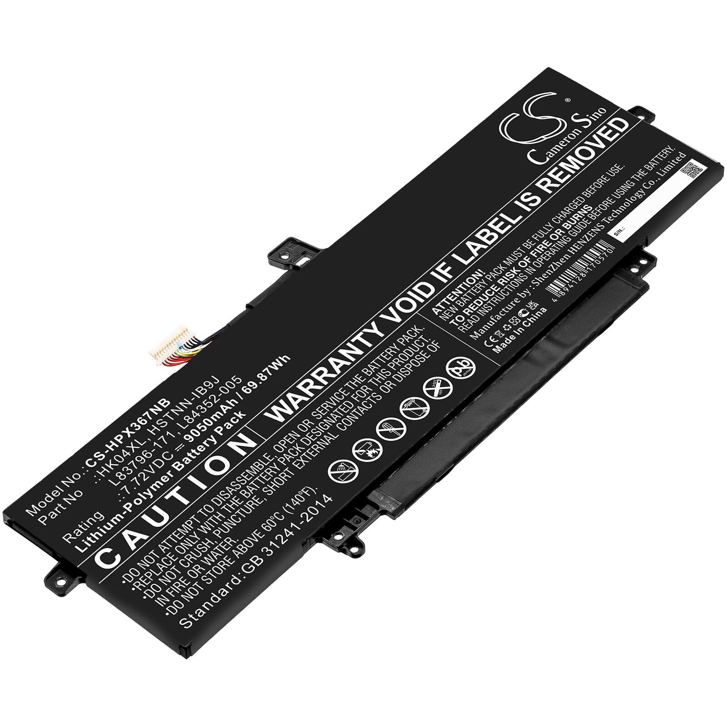 Batterie d'ordinateur portable 9050 mAh