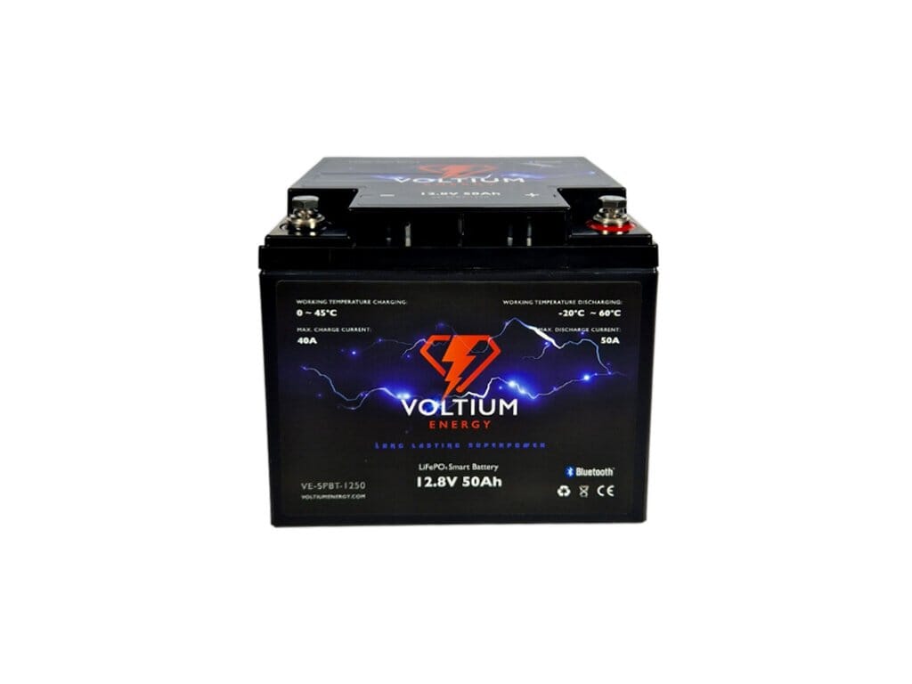 Voltium Energy LiFePO4 Akku 12,8V - 50Ah Bluetooth