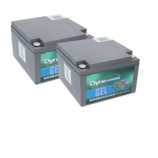 Dyno Gel Akku 12V 26Ah Ersatzset (exkl. Kabel)