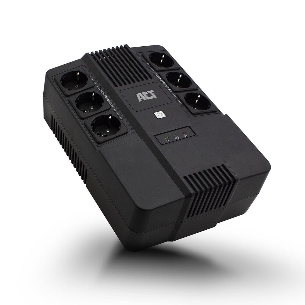 ACT UPS, 600VA, 6x Type F outlet, 1x IEC C14 input, 230V AVR