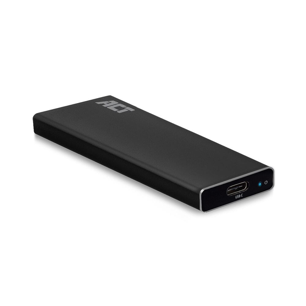 ACT M.2 SATA en NVMe SSD behuizing, USB-C 3.2 Gen2 aluminium