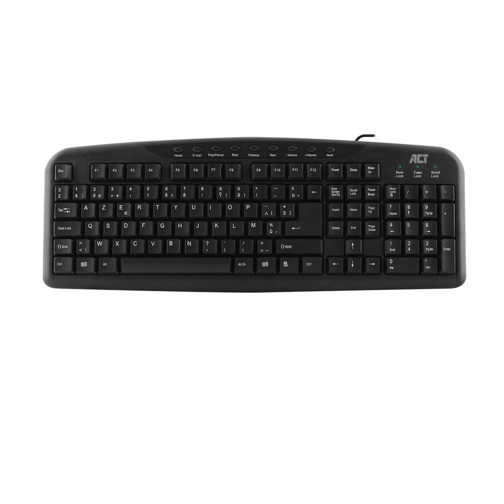 ACT Tastatur USB, Azerty, Schwarz