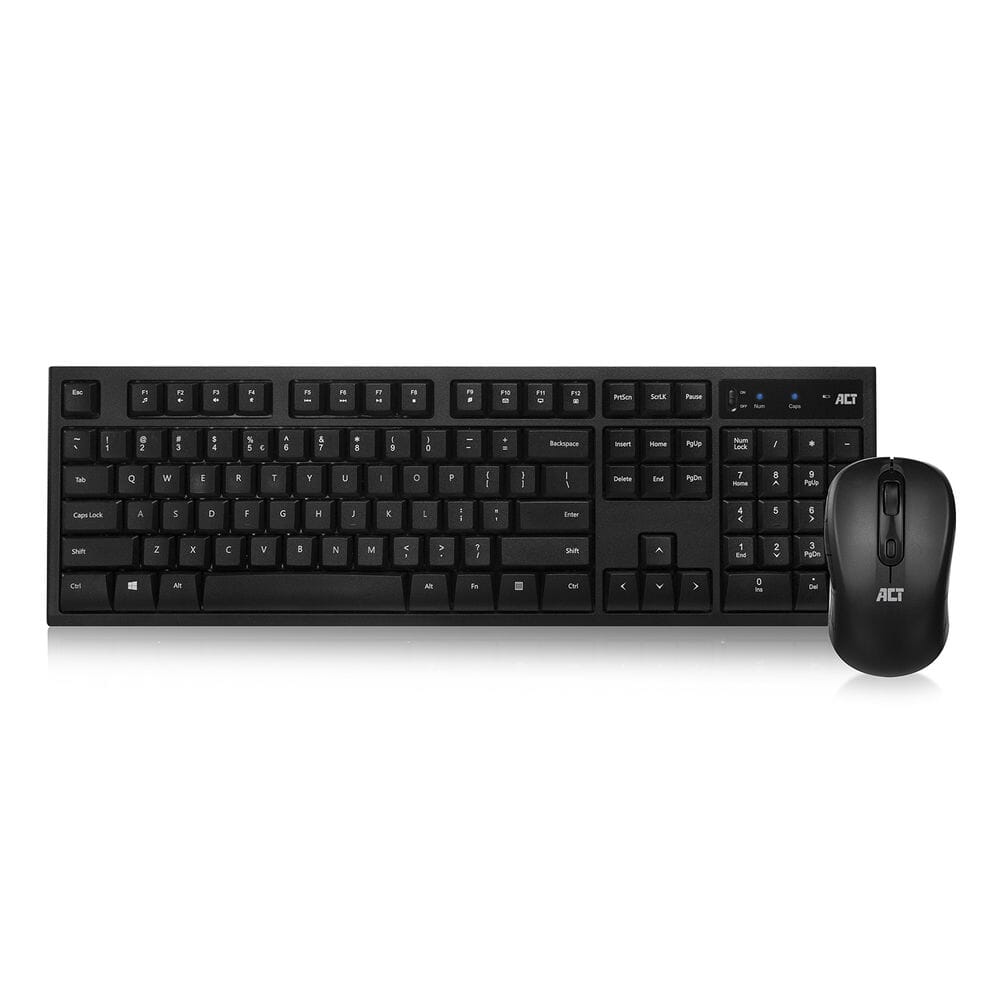 ACT Clavier et souris sans fil USB nano-récepteur Qwerty