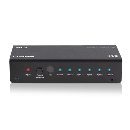 ACT 5x 1 HDMI switch, 3D en 4K ondersteuning