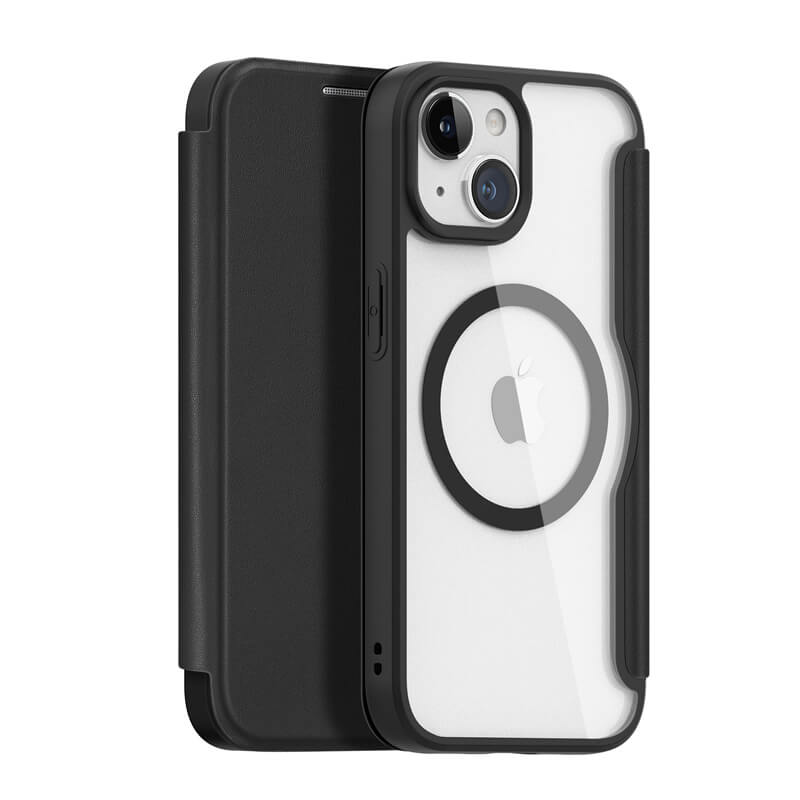 DUX DUCIS Skin X Pro Series Magsafe wallet hoesje iPhone 15 zwart