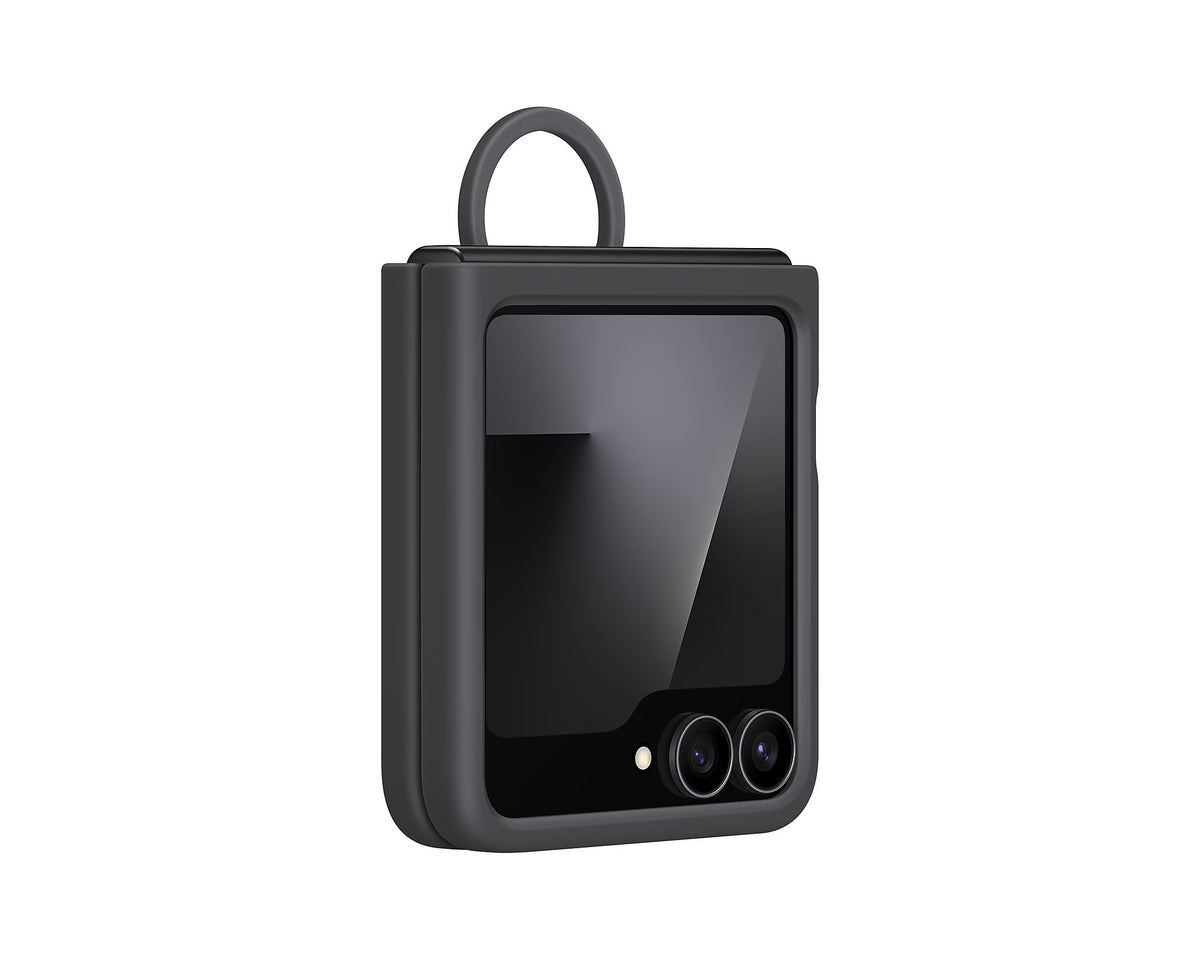 EF-PF741TBE Samsung Silicone Cover met Ring Galaxy Z Flip 6/7 FE Zwart