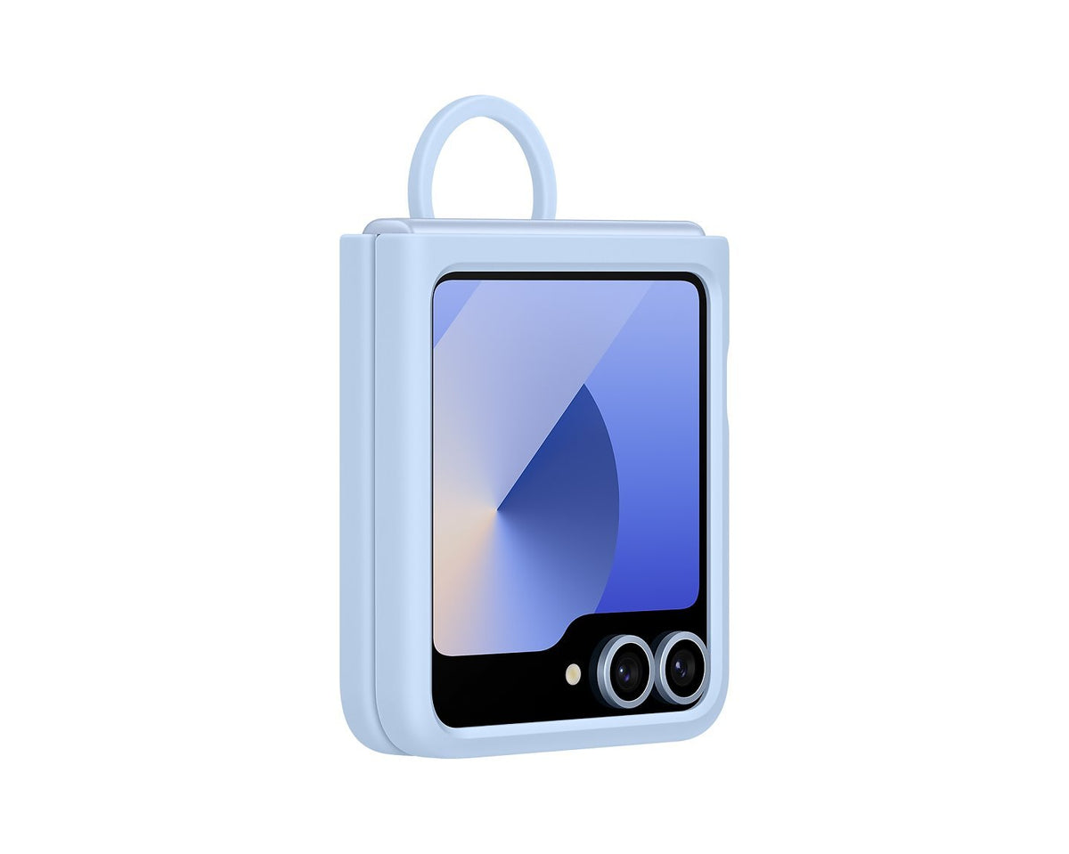 EF-PF741TLE Samsung Silicone Cover met Ring Galaxy Z Flip 6/7 FE Blauw