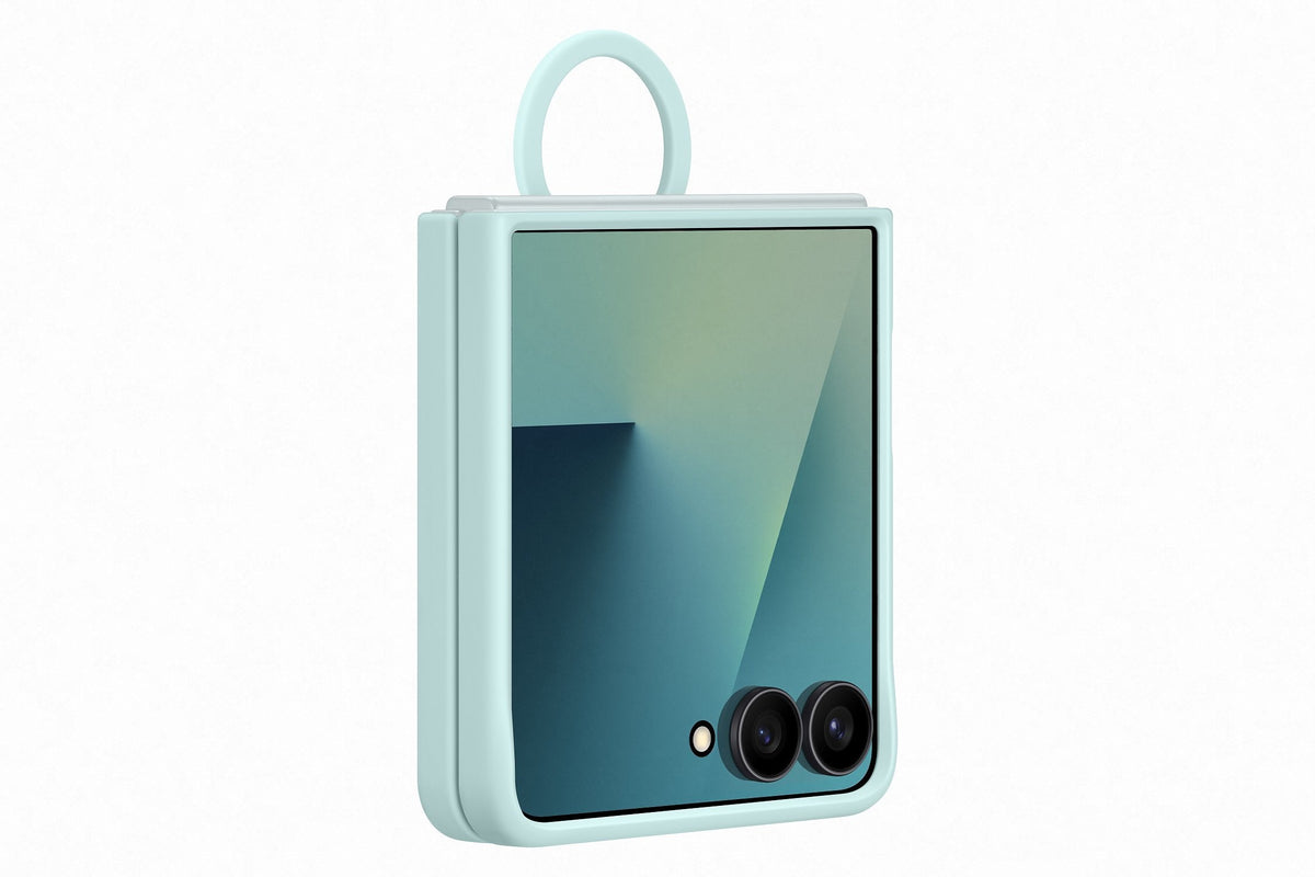 EF-PF766TME Samsung Silicone Cover met Ring Galaxy Z Flip 7 Mint