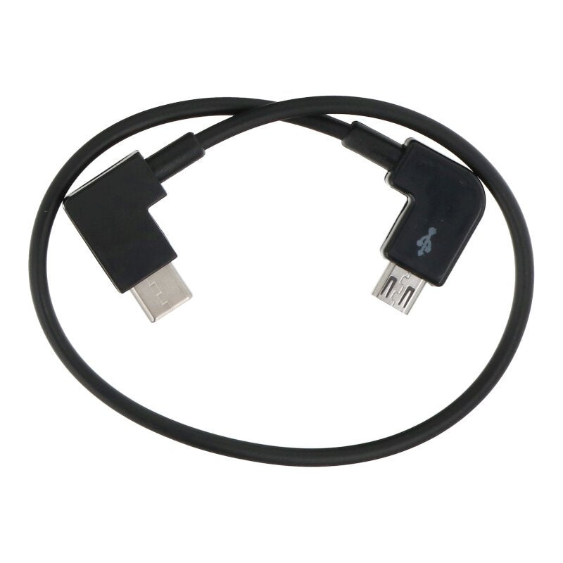 Extra korte (22cm) USB-C naar Micro USB kabel
