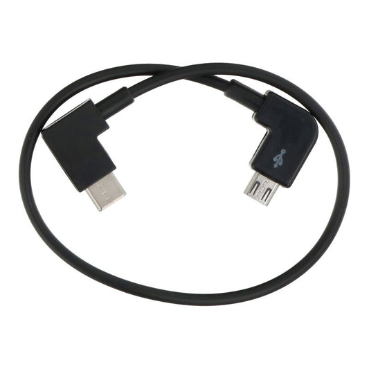 Extra korte (22cm) USB-C naar Micro USB kabel