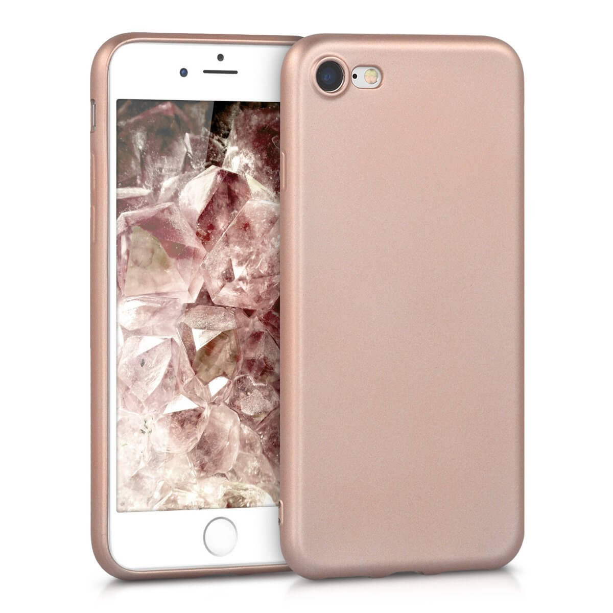 Flexibel soft hoesje Apple iPhone 8 rose goud
