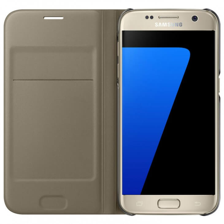 Flip Wallet Samsung Galaxy S7 goud