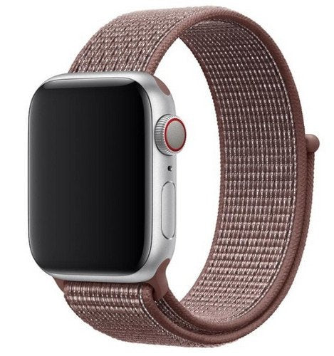 Geweven sport bandje voor Apple Watch (series 1/2/3/4/5/SE/6 - 40/38mm) bruin