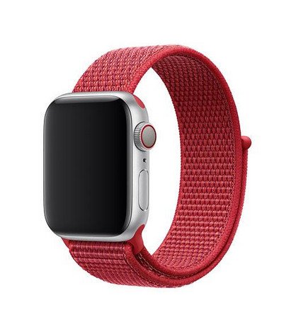 Geweven sport bandje voor Apple Watch (series 1/2/3/4/5/SE/6 - 40/38mm) rood