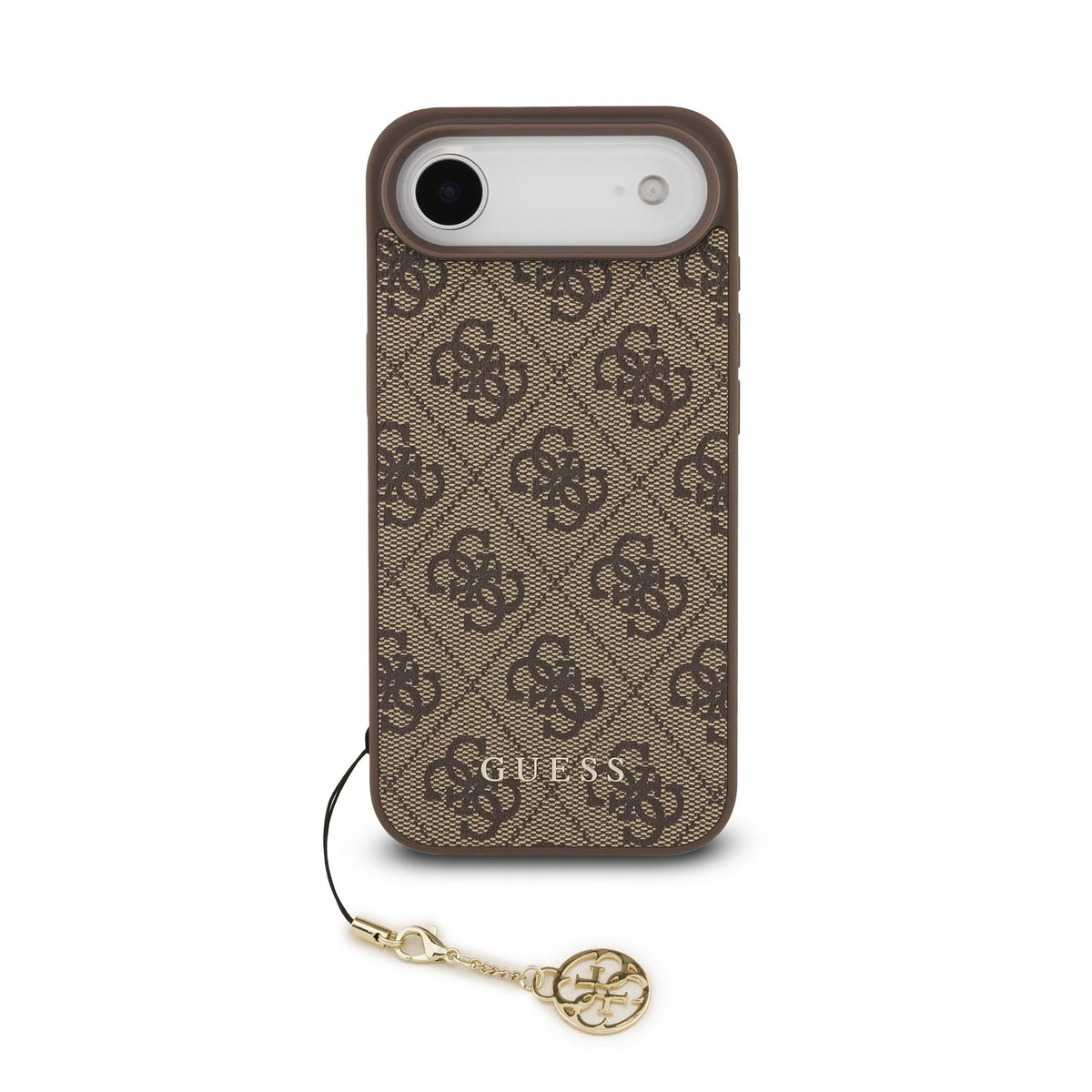 Guess 4G Charm MagSafe Case iPhone 17 Air Tone on Tone Bruin