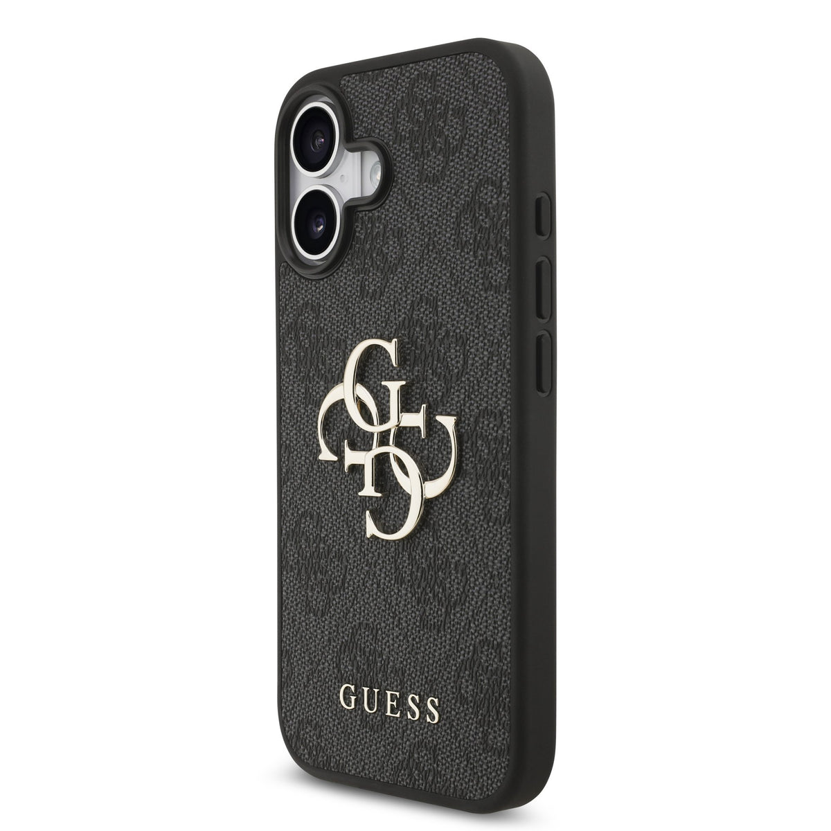 Guess PU 4G Metal Logo Case iPhone 17 Grijs