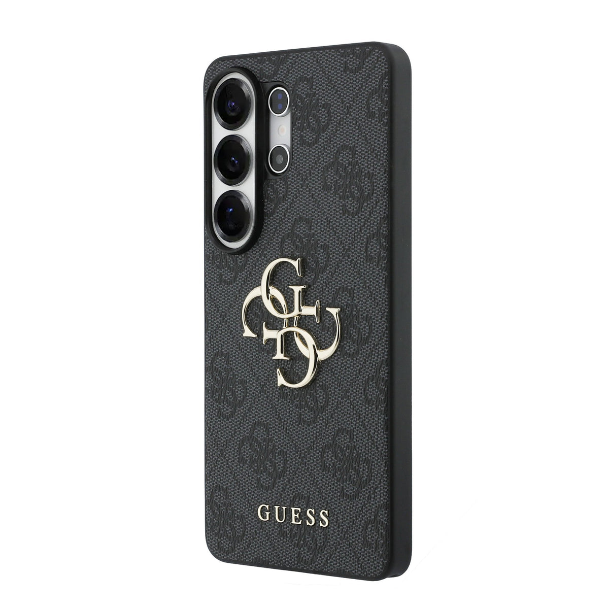 Guess PU 4G Metal Logo Case Samsung Galaxy S26 Ultra Grijs